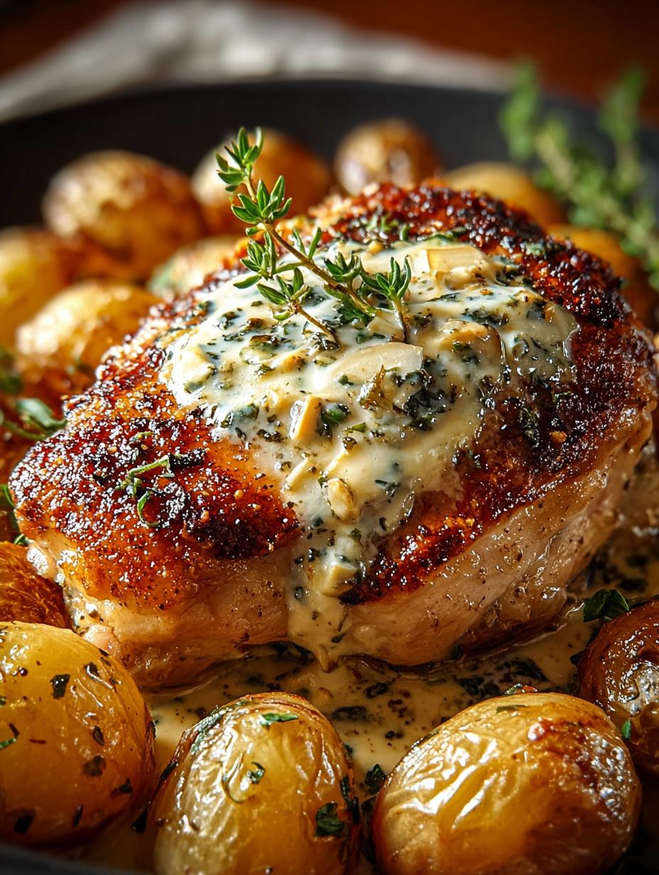Creamy Garlic Chicken Roasted
