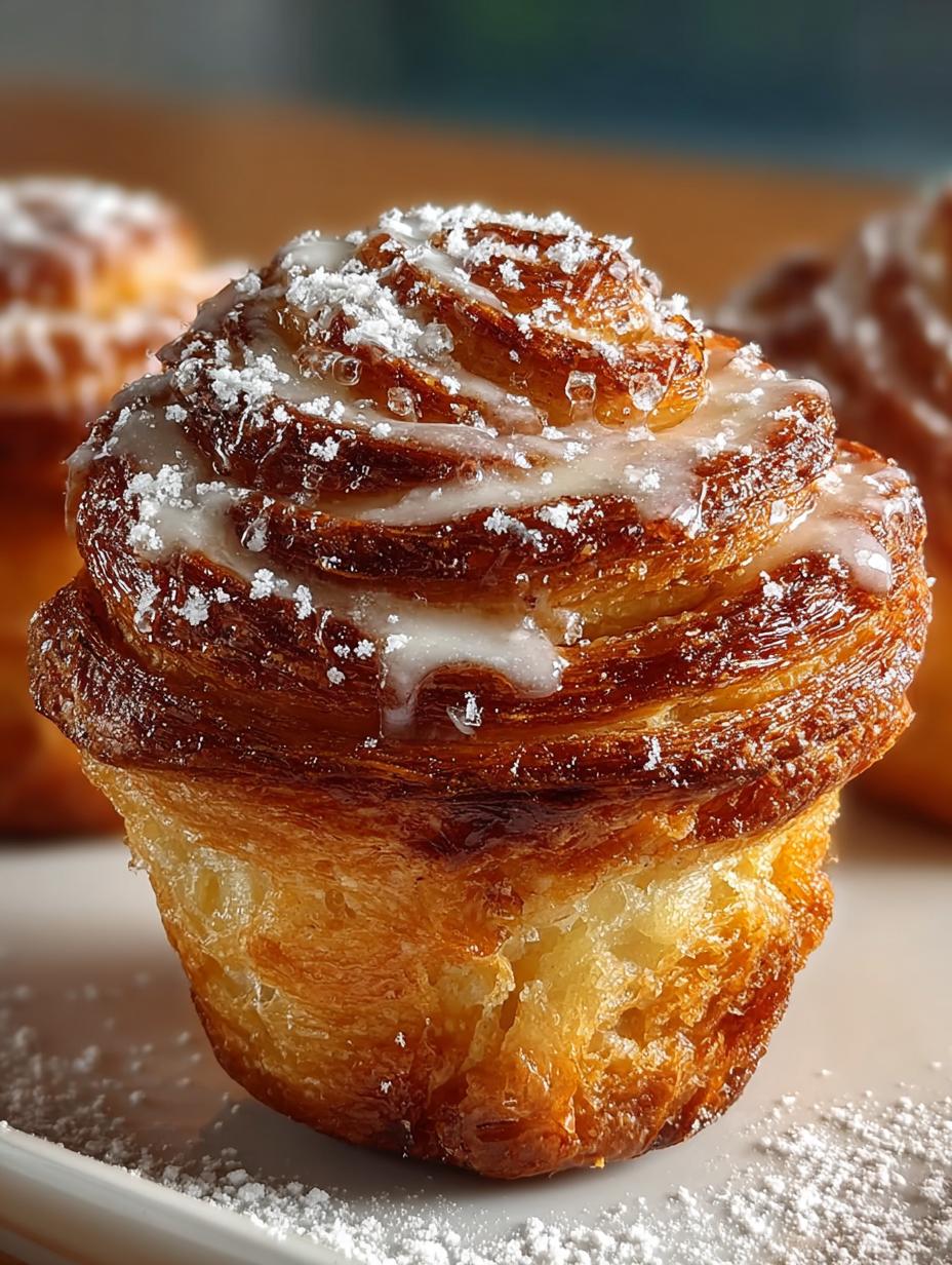 Delicious Cruffins with Cinnamon: 12 Golden Treats - Cruffins with Cinnamon - additional detail