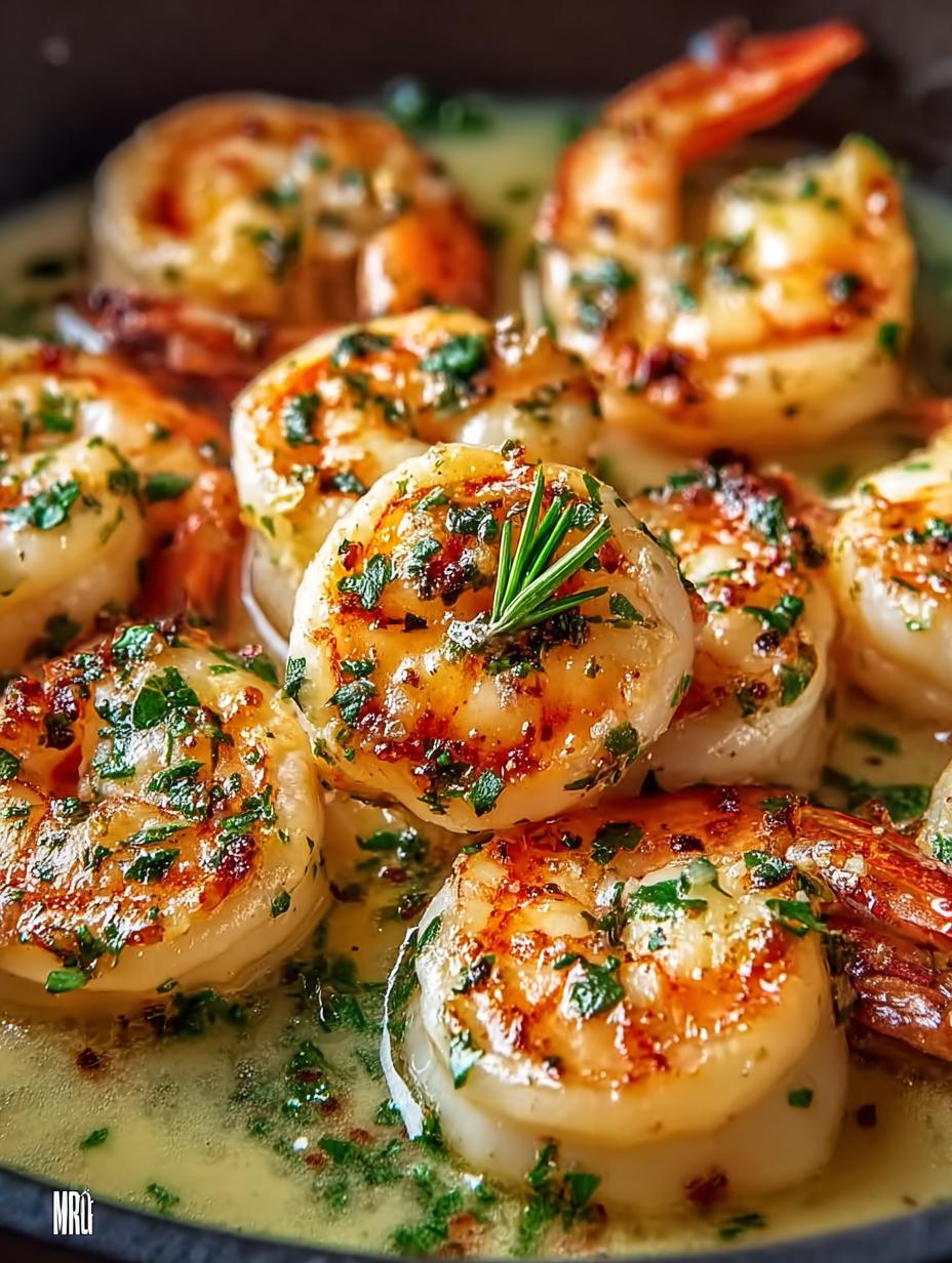 Garlic Butter Shrimp Skillet