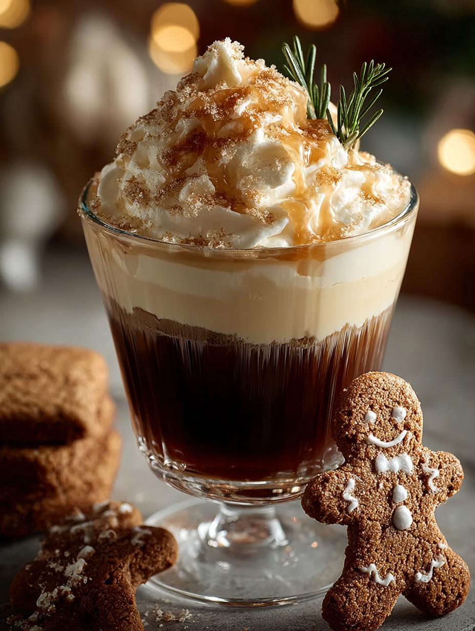 Delicious Gingerbread Cocktail with Cream for the Holidays - Gingerbread Cocktail with Cream - main visual representation