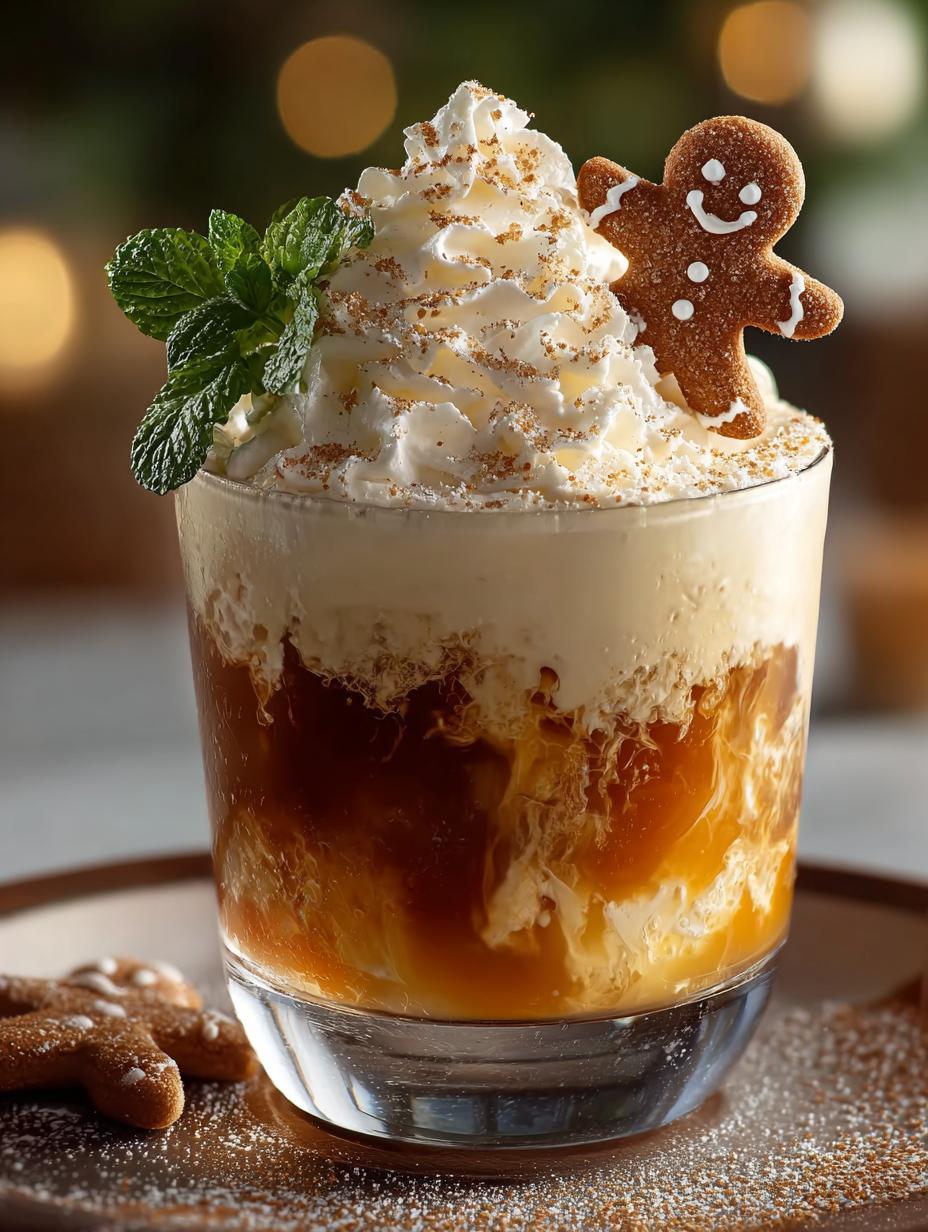 Delicious Gingerbread Cocktail with Cream for the Holidays - Gingerbread Cocktail with Cream - additional detail