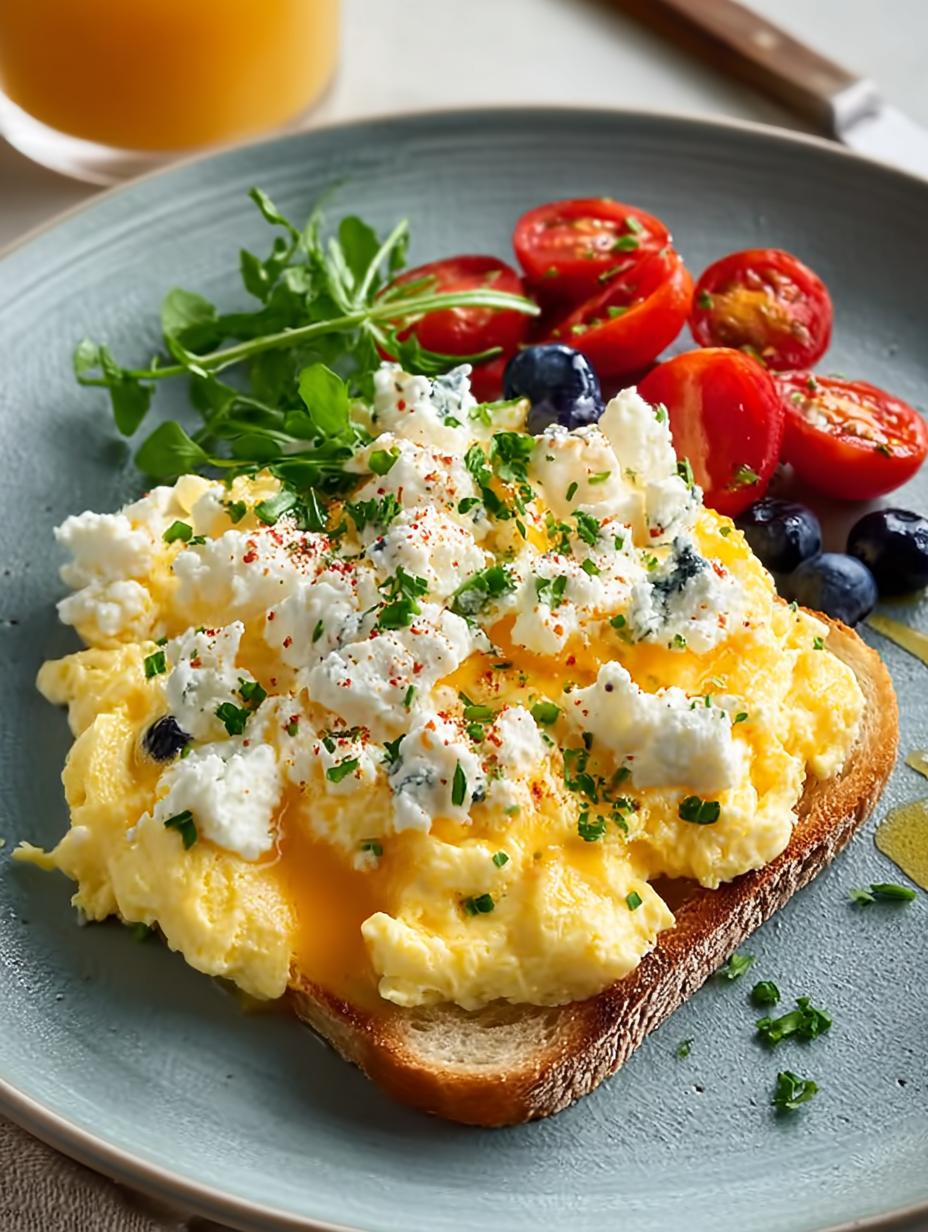 Delicious Goat Cheese Scrambled Eggs in 10 Minutes - Goat Cheese Scrambled Eggs - main visual representation