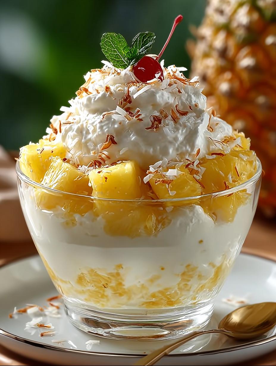 Delightful Hawaiian Pineapple Coconut Cream Fluff - Hawaiian Pineapple Coconut Cream - additional detail