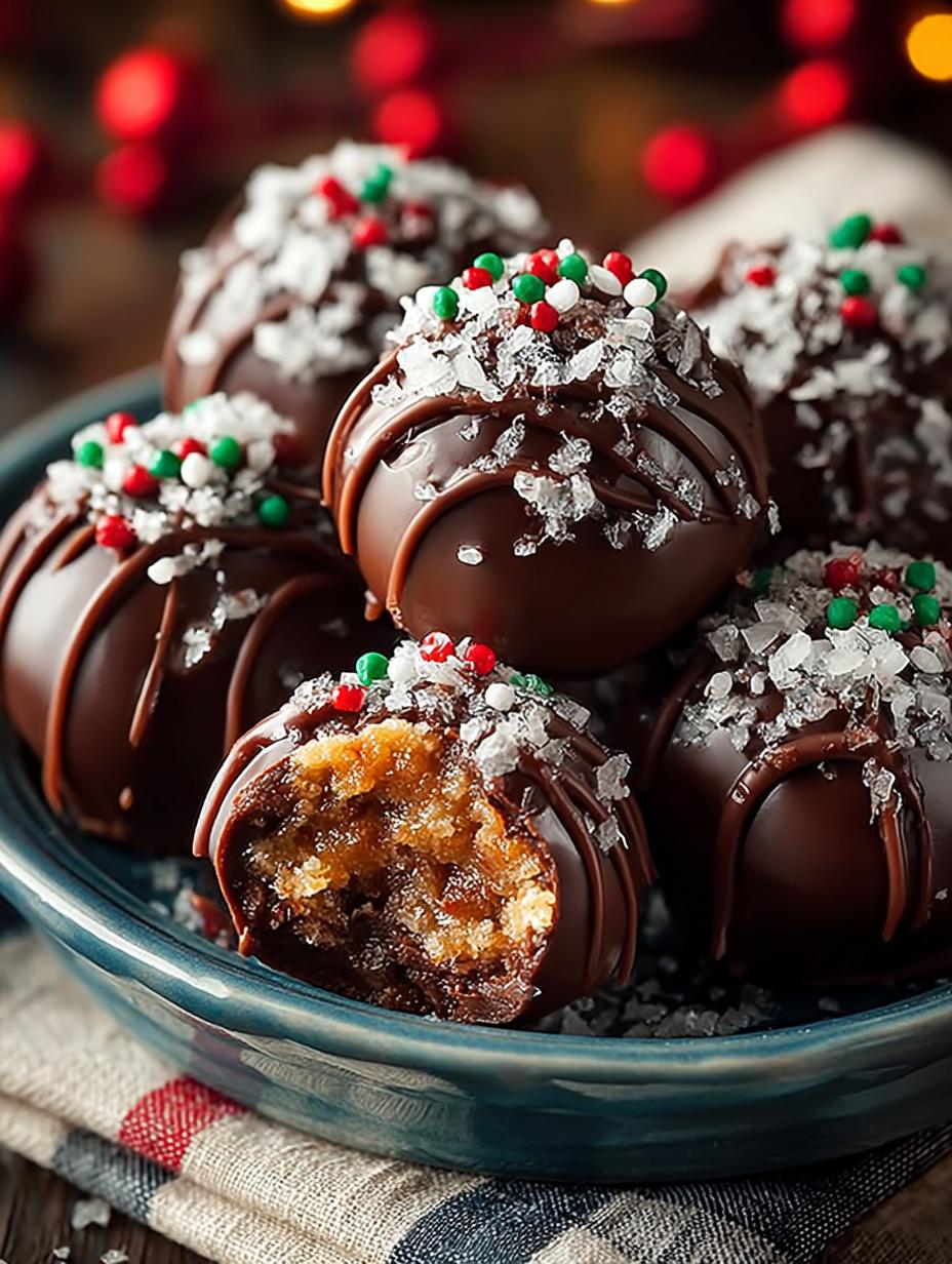 Holiday Chocolate Crunch Truffles