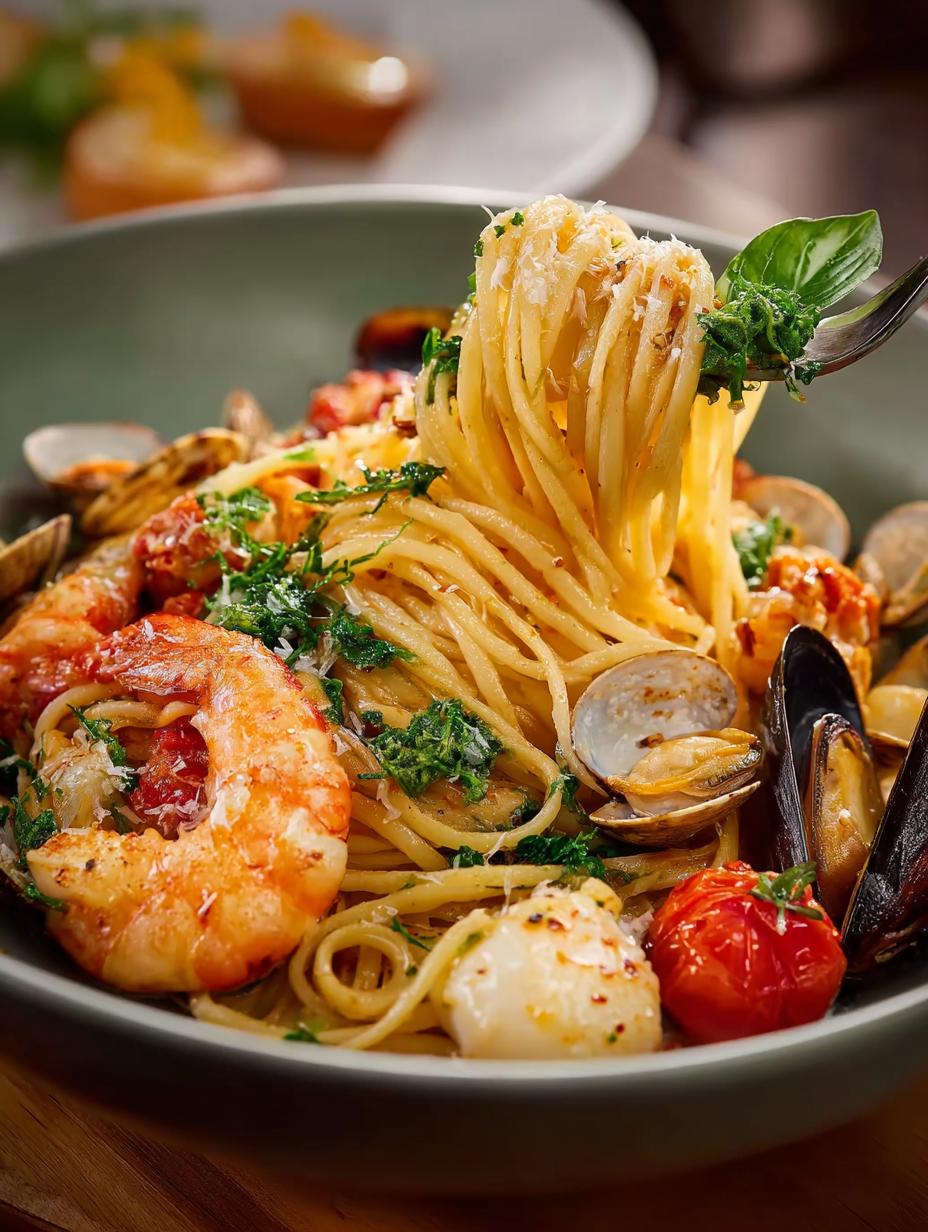 One Pot Seafood Pasta That Will Wow Your Taste Buds - One Pot Seafood Pasta - main visual representation
