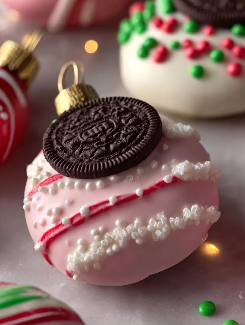 Oreo Christmas Ornament Cookies: 12 Festive Treats - Oreo Christmas Ornament Cookies - additional detail