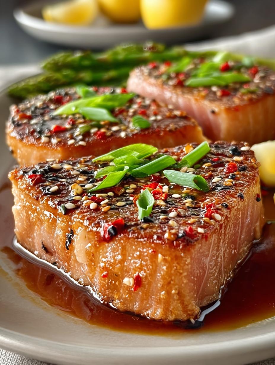 Pan Seared Tuna Steaks: 5 Simple Steps to Deliciousness - Pan Seared Tuna Steaks - main visual representation