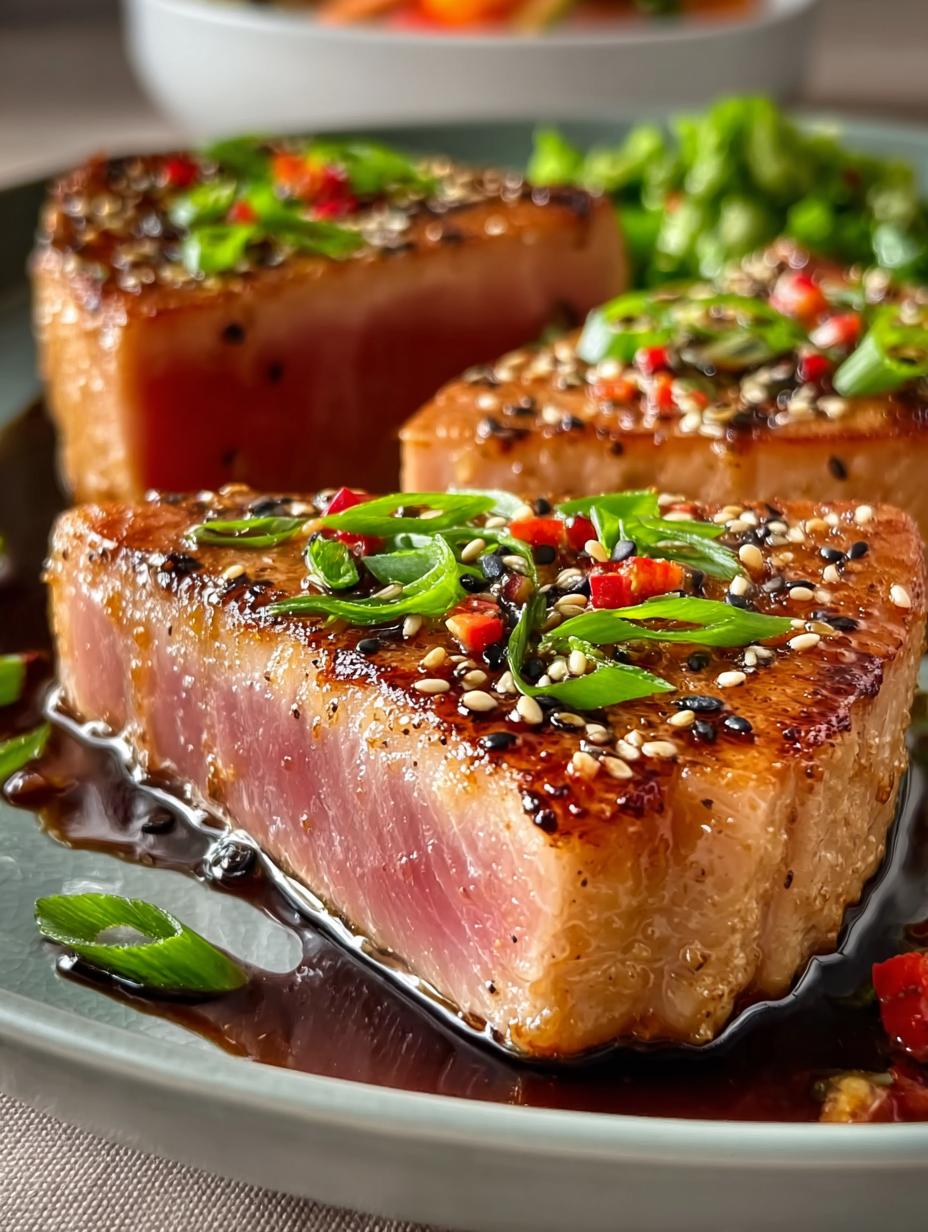Pan Seared Tuna Steaks: 5 Simple Steps to Deliciousness - Pan Seared Tuna Steaks - additional detail