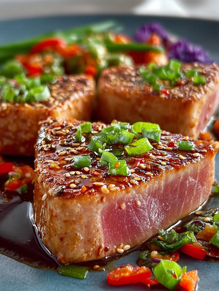 Pan Seared Tuna Steaks