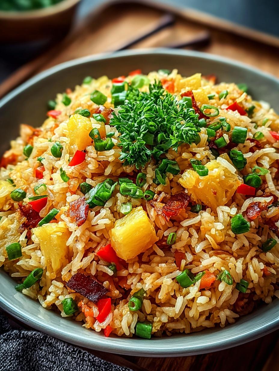 Delicious Pineapple Fried Rice: A Tropical Twist - Pineapple Fried Rice - main visual representation