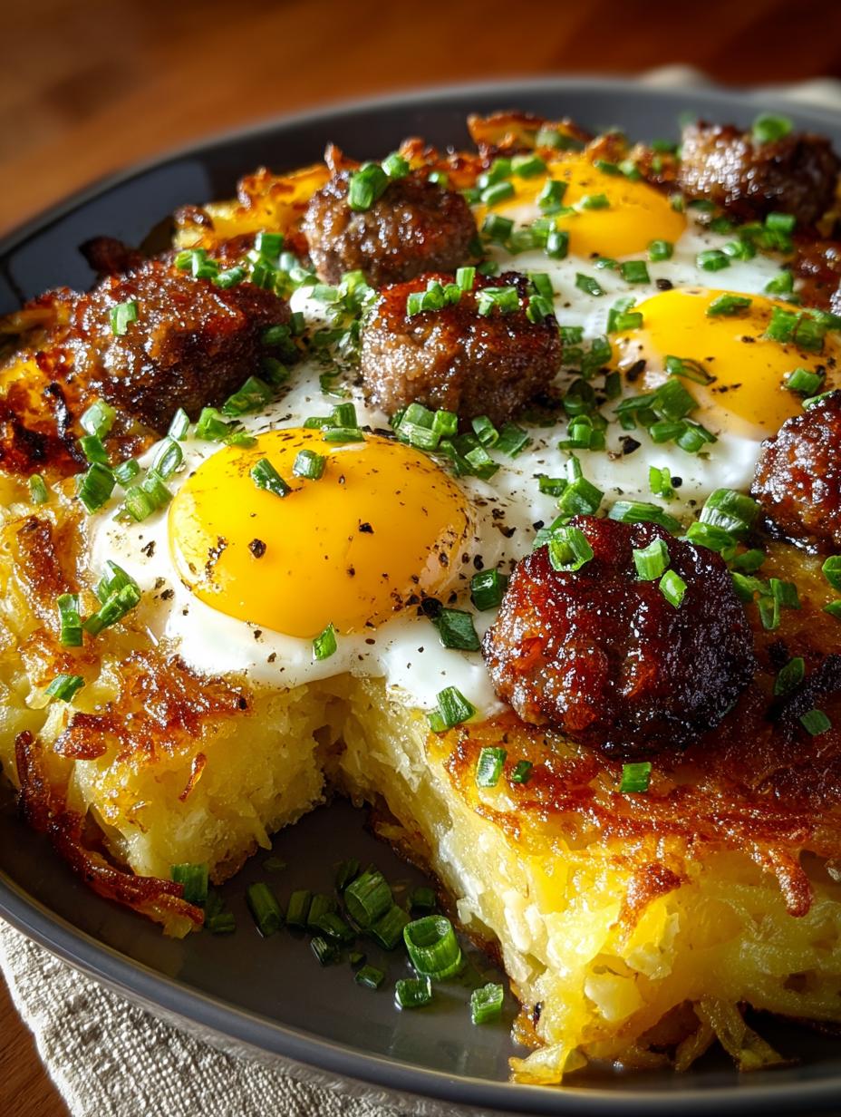 Sausage Hashbrown Breakfast Dish: 5-Star Morning Delight - Sausage Hashbrown Breakfast Dish - main visual representation
