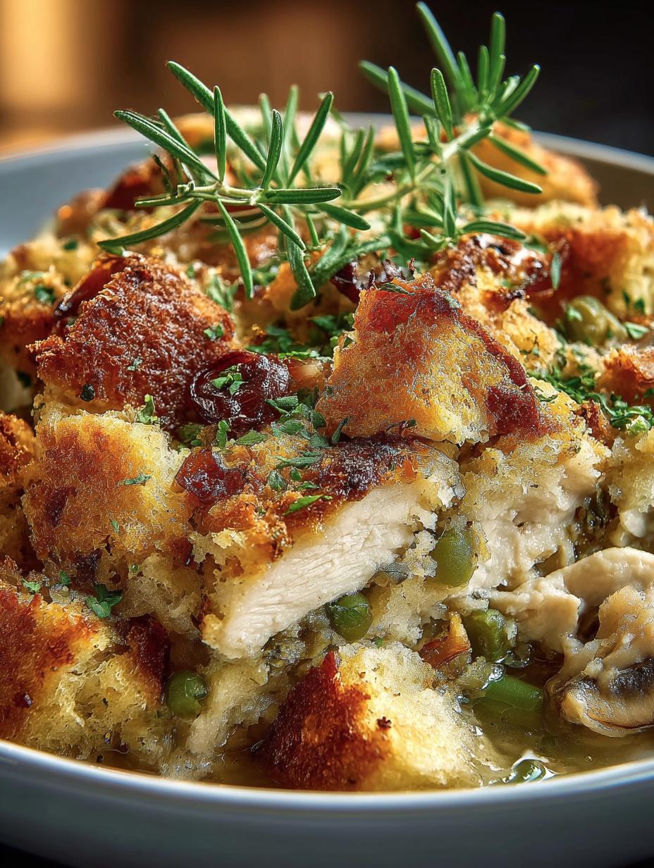 Slow Cooker Chicken Stuffing