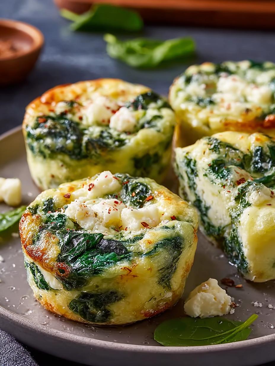 Delicious Spanakopita Egg Bites for Quick Healthy Mornings - Spanakopita Egg Bites - additional detail
