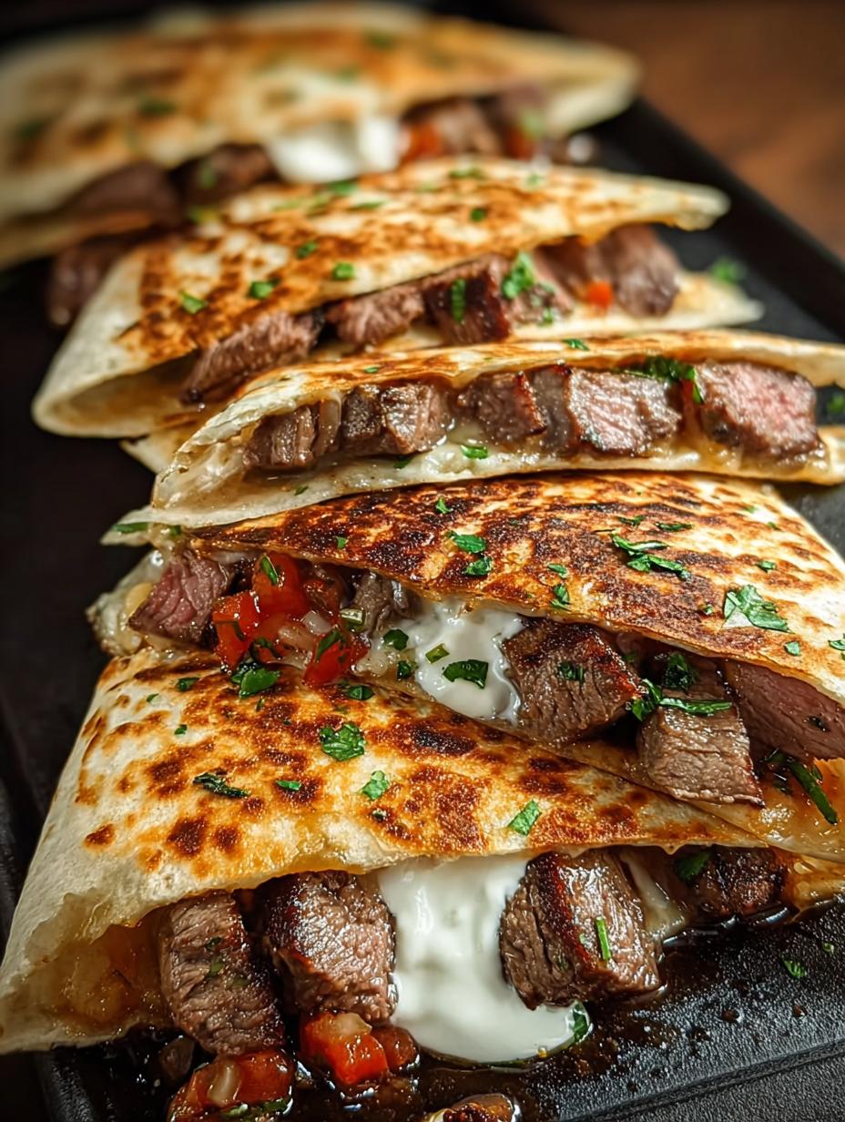 Steak Cheese Quesadillas Blackstone