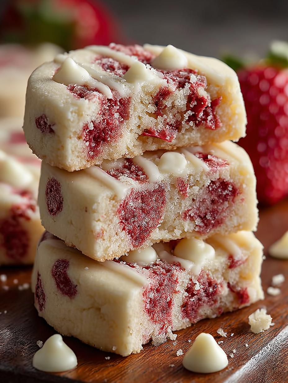 Strawberry White Chocolate Shortbread: 5 Irresistible Treats - Strawberry White Chocolate Shortbread - main visual representation