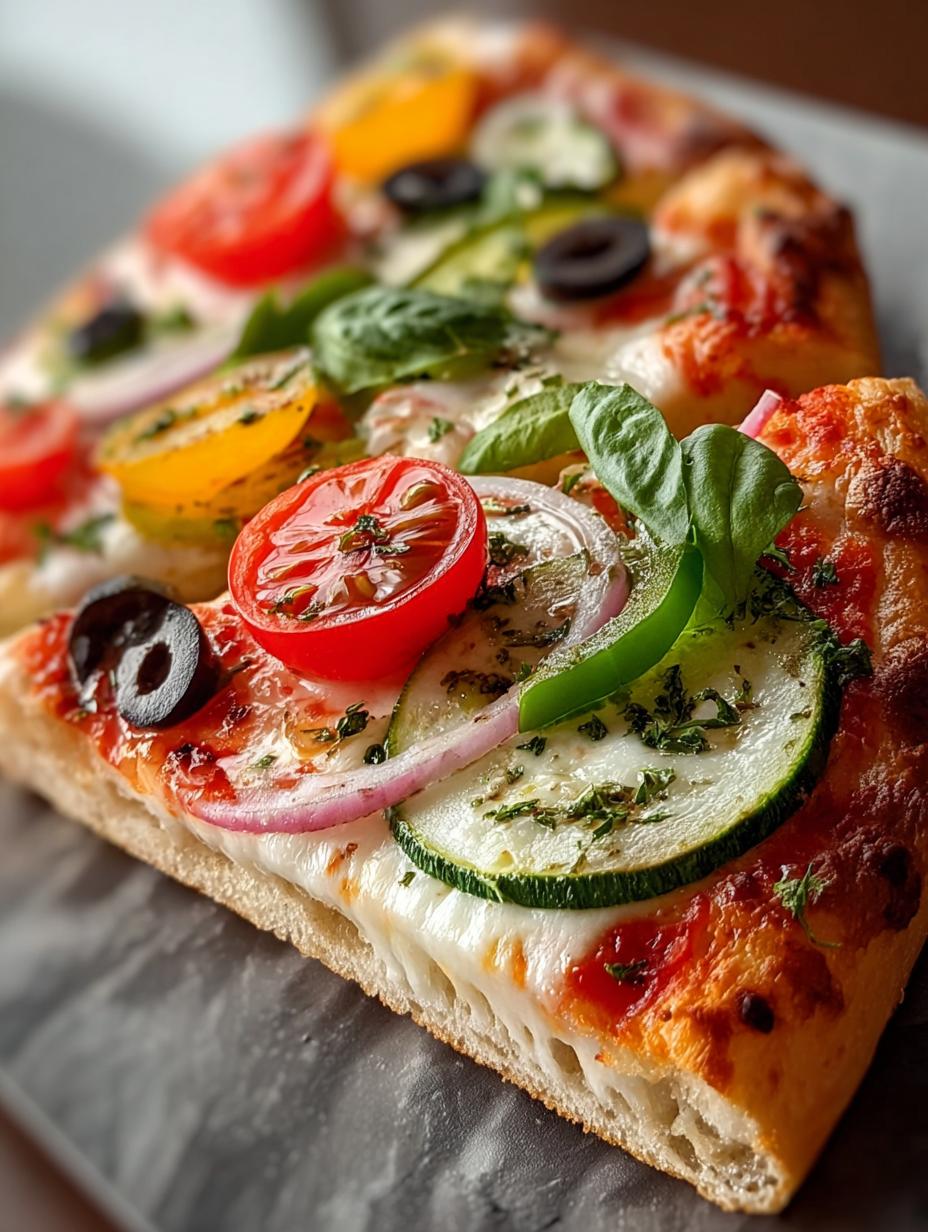Delicious Veggie Pizza Slice Recipe You Will Love - Veggie Pizza Slice - main visual representation