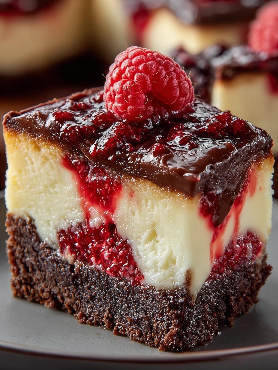 White Chocolate Raspberry Cheesecake: 5 Irresistible Bars - White Chocolate Raspberry Cheesecake - additional detail