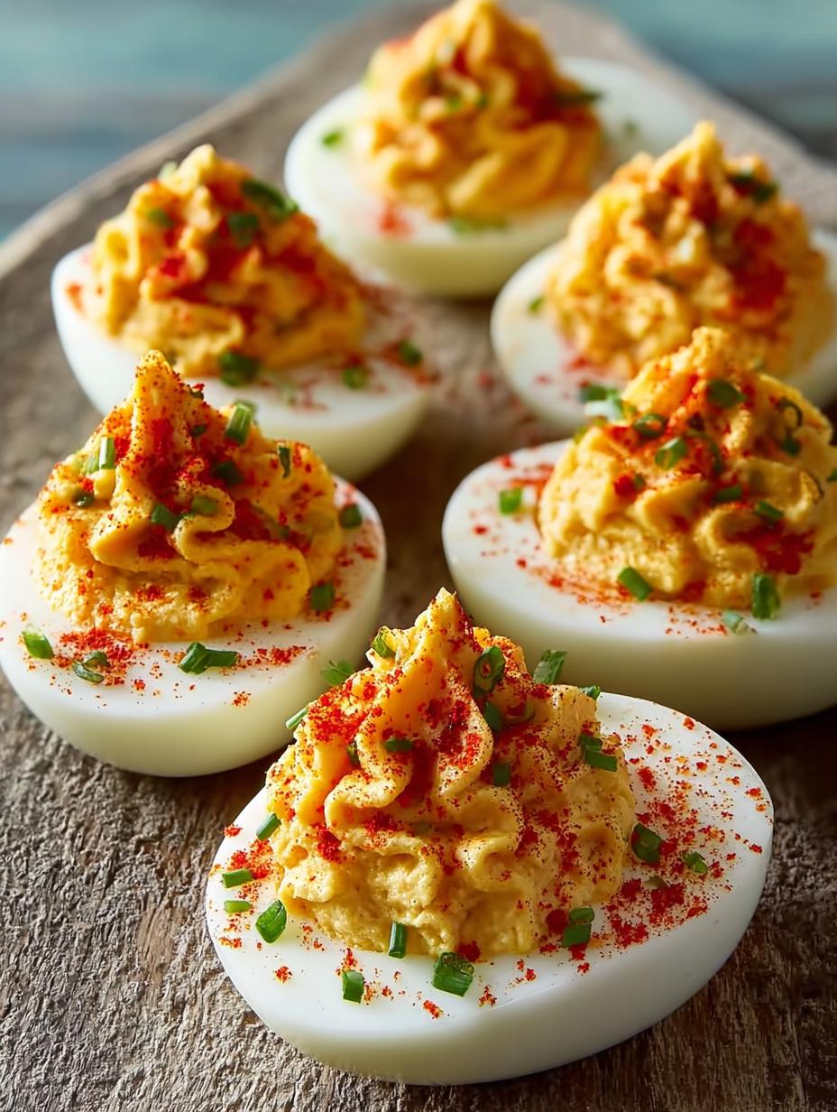Zesty Nacho Deviled Eggs