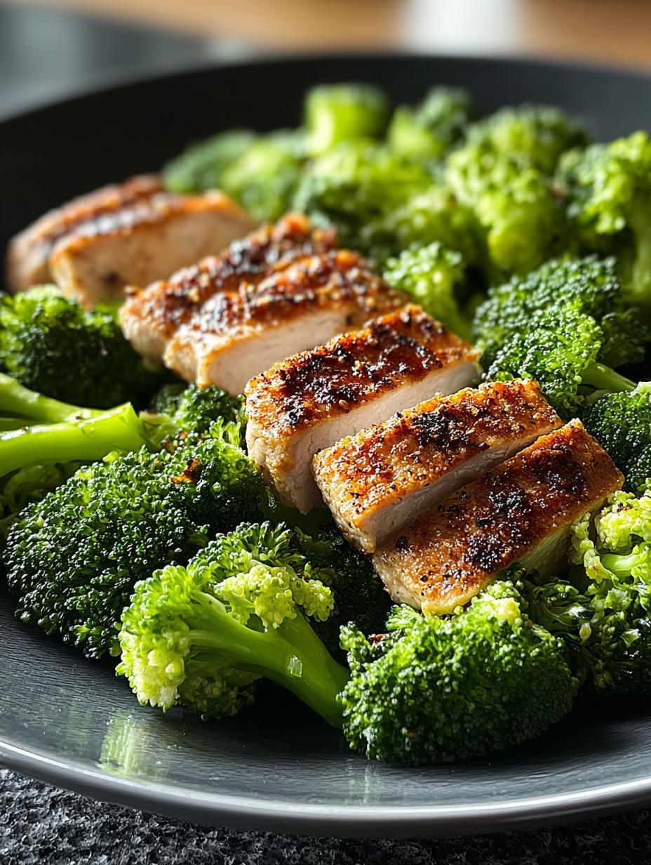 Air Fryer Broccoli with Turkey Slices: A Healthy Delight - Air Fryer Broccoli with - main visual representation