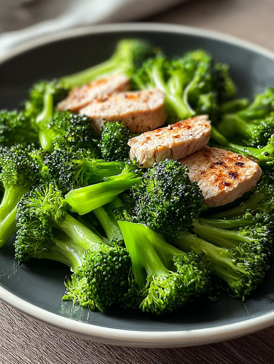 Air Fryer Broccoli with Turkey Slices: A Healthy Delight - Air Fryer Broccoli with - additional detail
