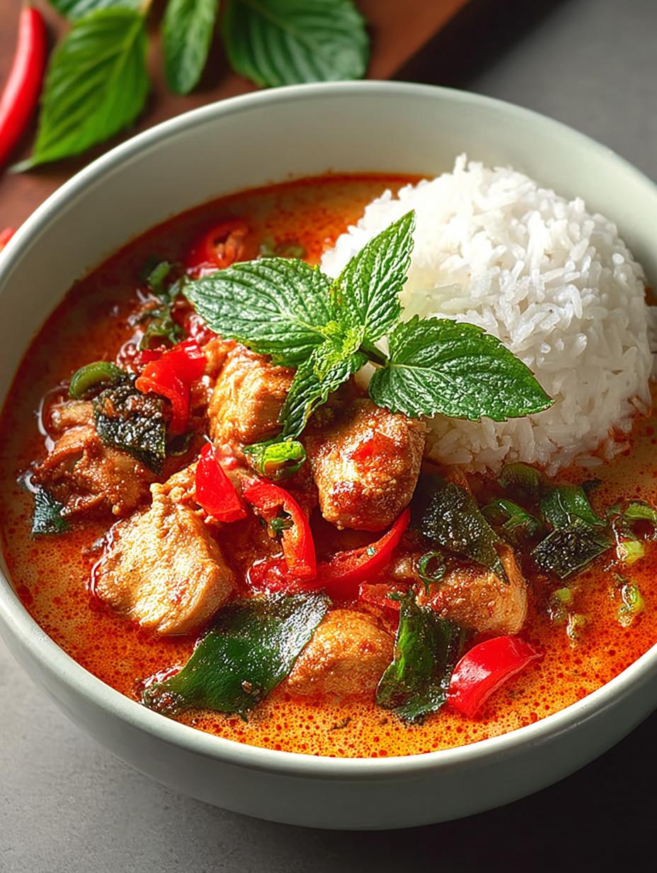 Authentic Chicken Panang Curry