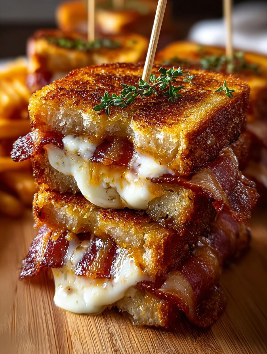 Delicious Bacon Wrapped Grilled Cheese Fingers Recipe - Bacon Wrapped Grilled Cheese - additional detail
