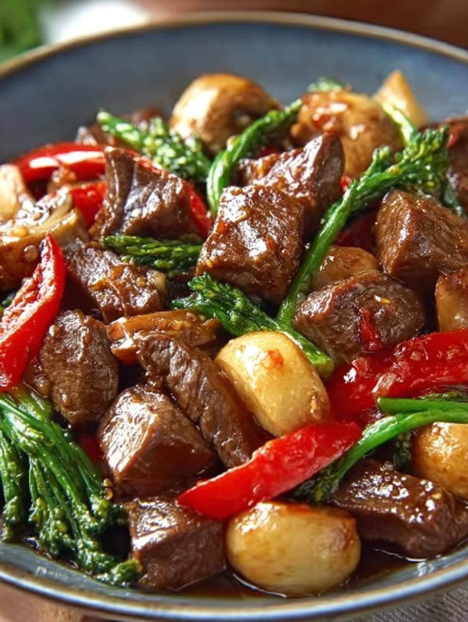 Beef Mushroom Stir Fry