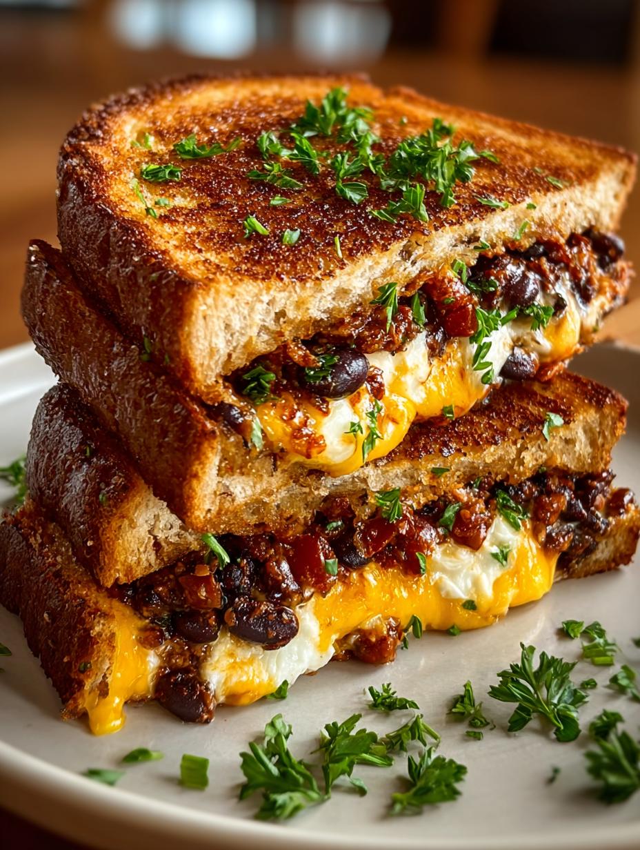 Black Bean Grilled Cheese