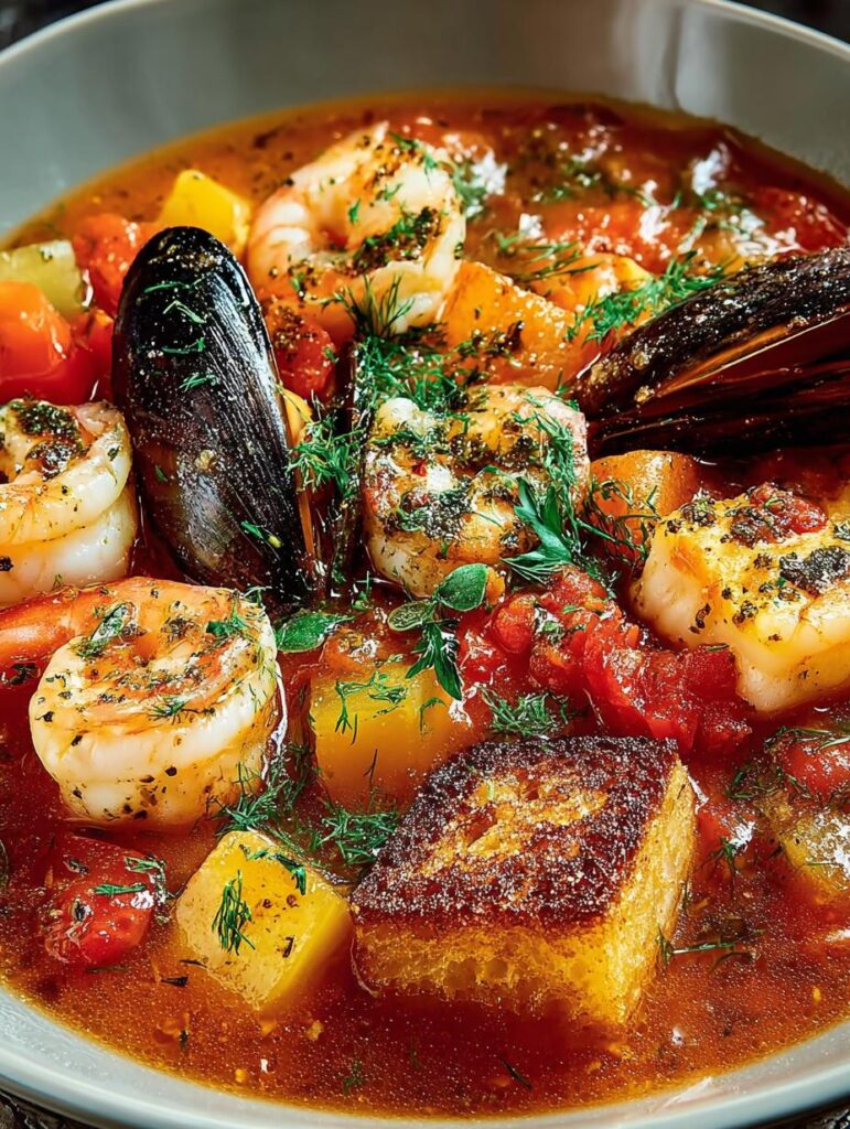 Bouillabaisse French Seafood Stew
