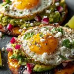 Breakfast Tostadas Eggs Avocado