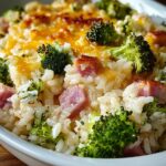 Broccoli Ham Rice Bake