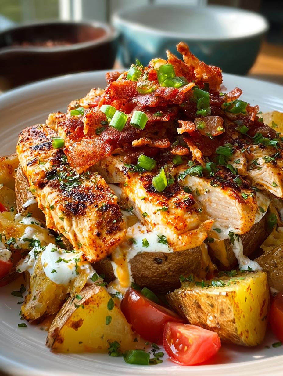 Cajun Chicken Loaded Potato: 7 Comforting Flavors - Cajun Chicken Loaded Potato - additional detail