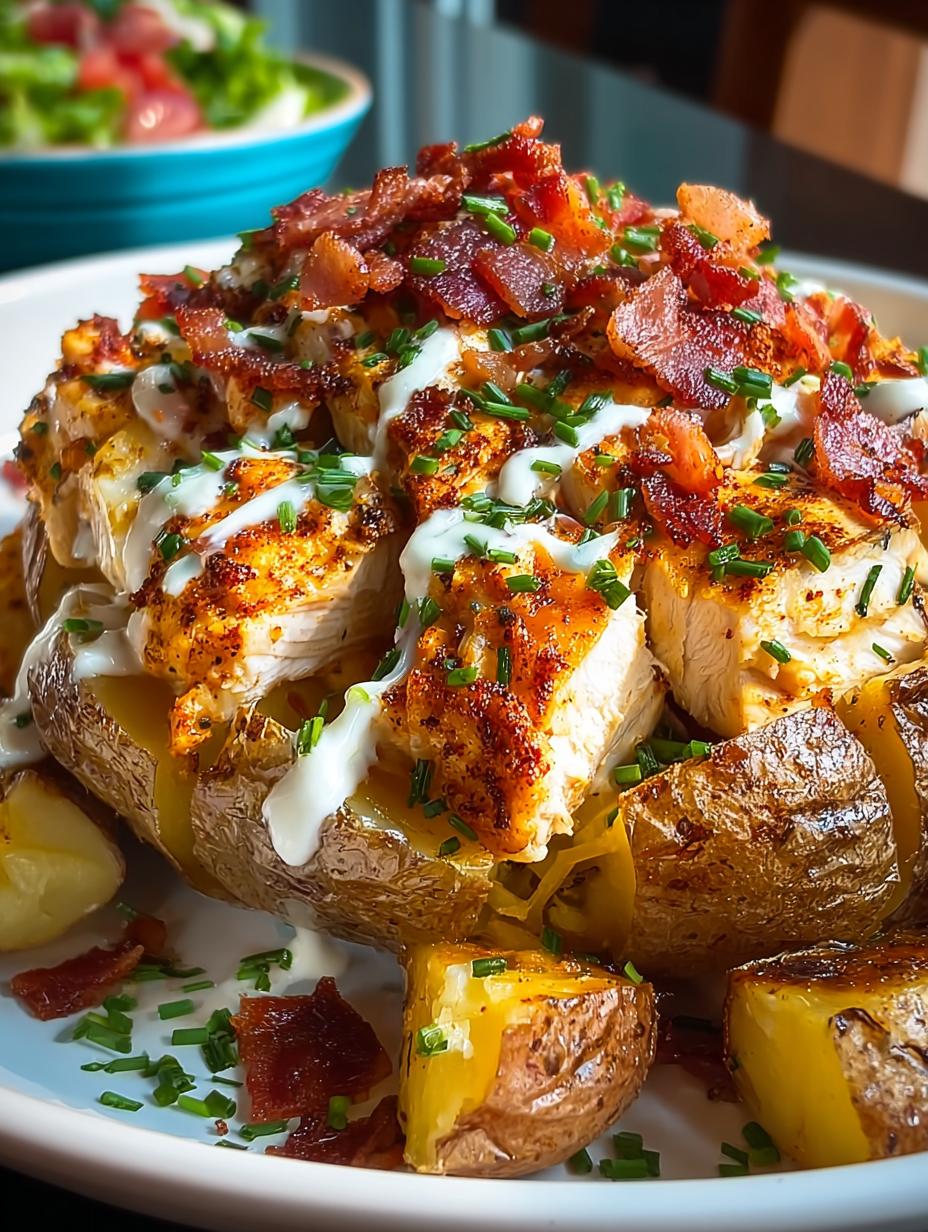 Cajun Chicken Loaded Potato