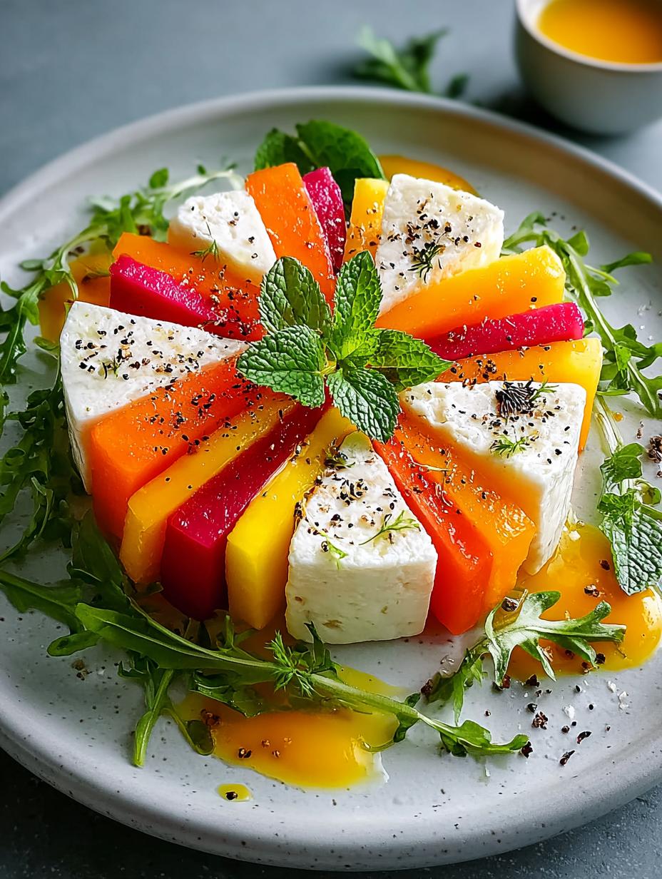 Celeriac Mango Guava Salad: 7 Tropical Bliss Bites - Celeriac Mango Guava Salad - main visual representation