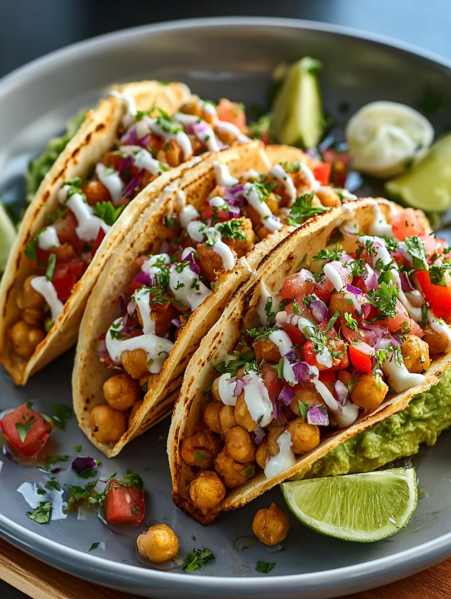 Chickpea Tacos: Quick & Flavorful Vegan Delight in 15 Minutes - Chickpea Tacos - main visual representation