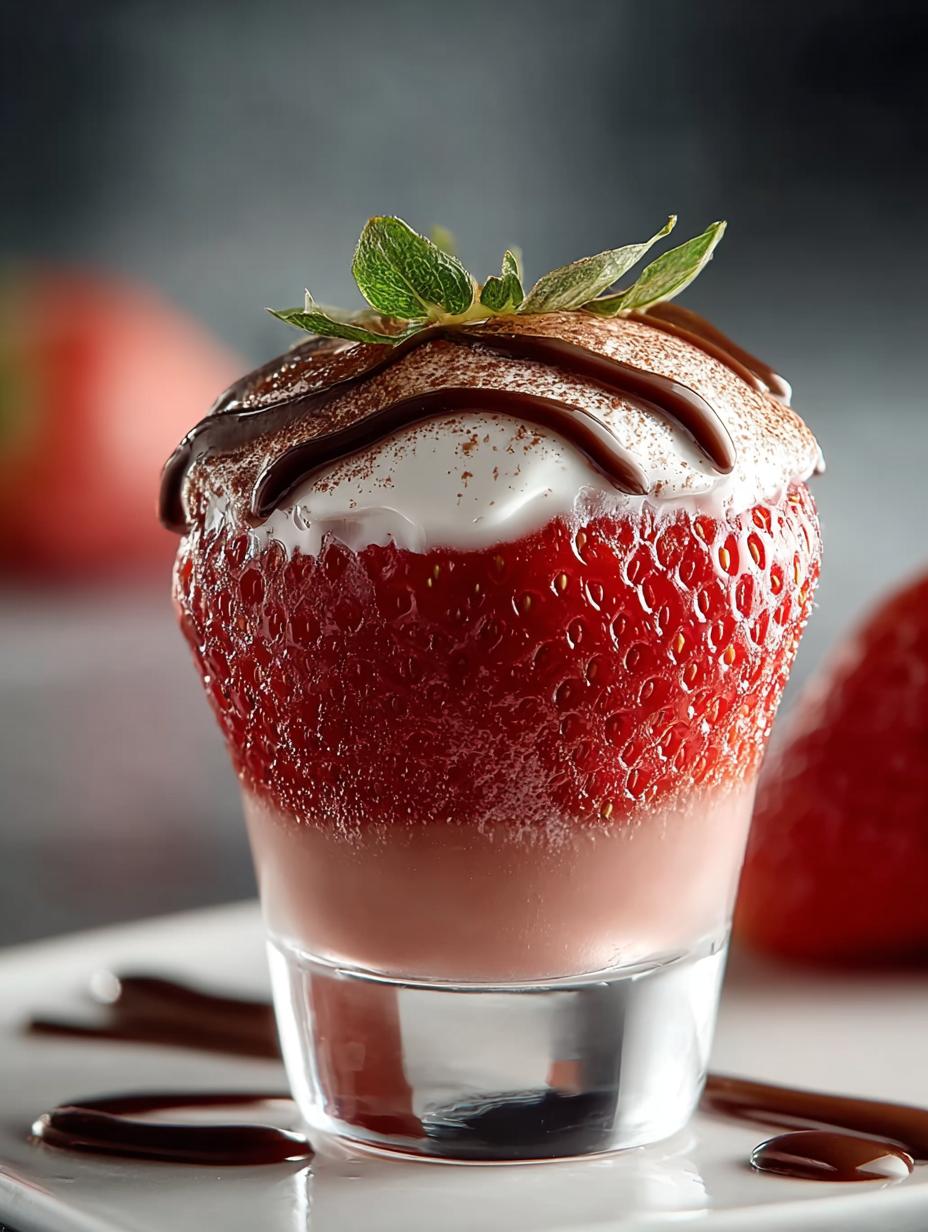 Indulgent Chocolate Strawberry Shots for Parties - Chocolate Strawberry Shots - main visual representation