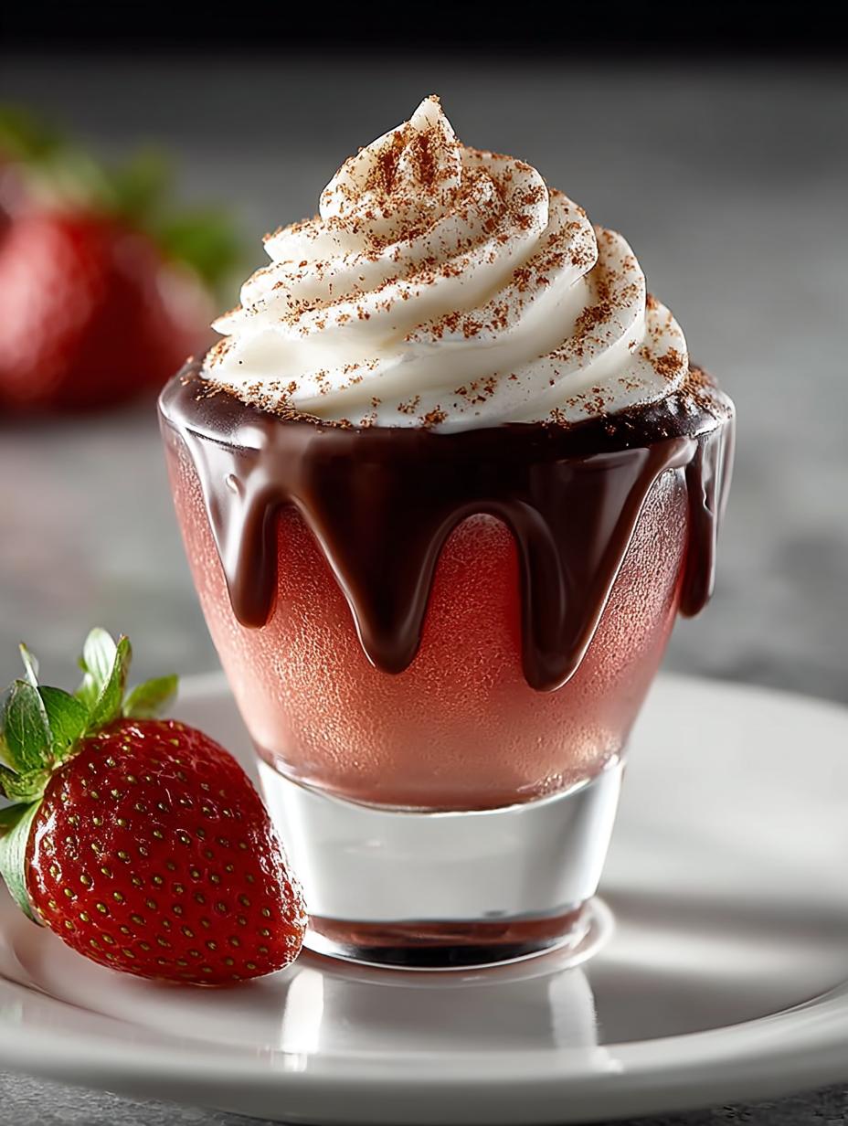 Indulgent Chocolate Strawberry Shots for Parties - Chocolate Strawberry Shots - additional detail