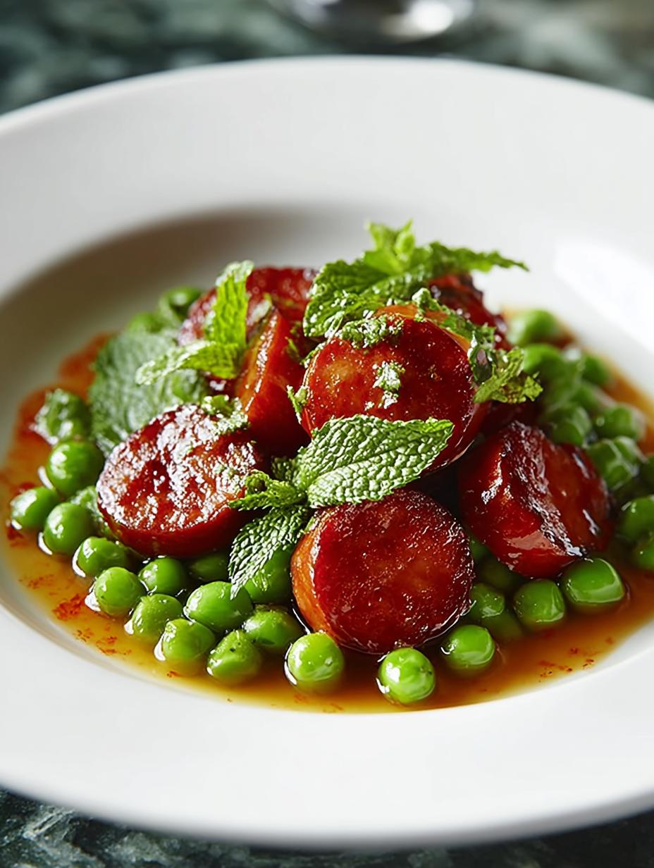 Chorizo with Minted Peas: 7 Flavorful Dinner Ideas - Chorizo with Minted Peas - main visual representation