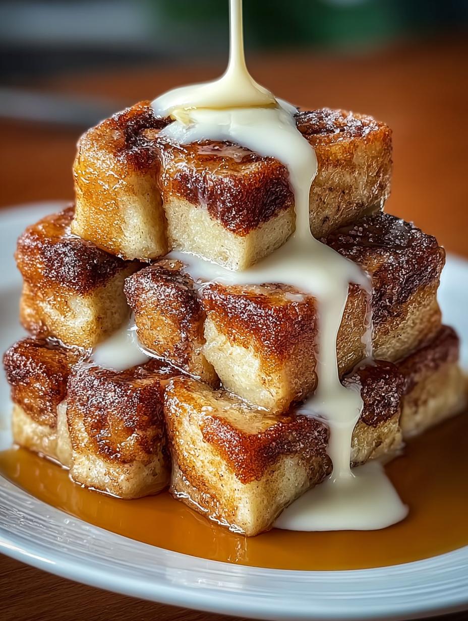 Delicious Cinnamon Roll French Toast Bites Recipe - Cinnamon Roll French Toast - additional detail