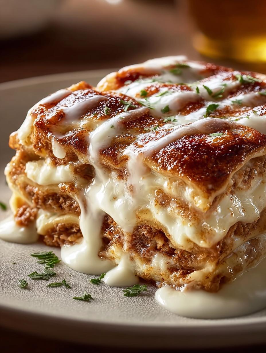 Cinnamon Roll Lasagna: 10 Layers of Delicious Comfort - Cinnamon Roll Lasagna - main visual representation