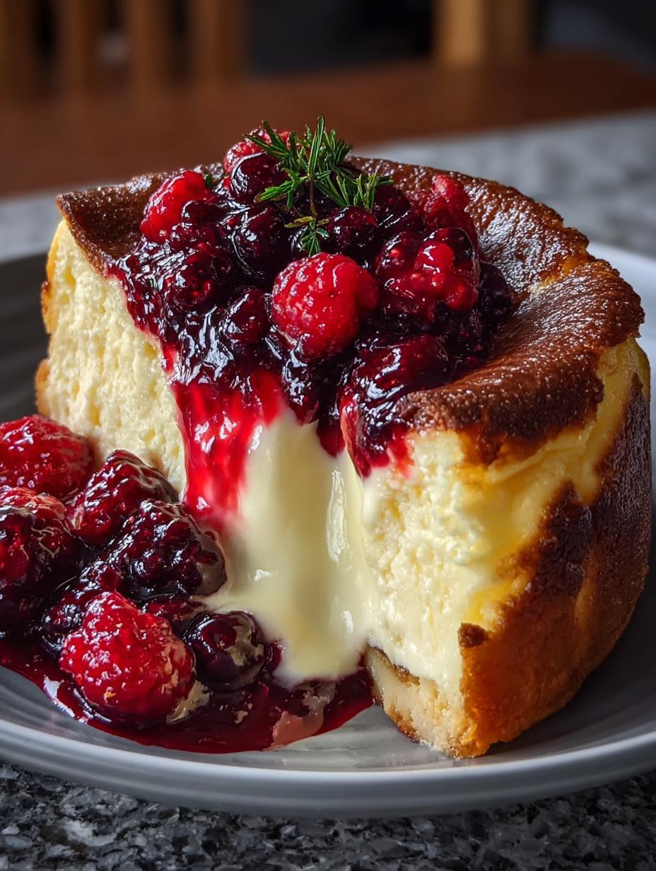 Citrus Berry Burnt Cheesecake: A Delicious Twist - Citrus Berry Burnt Cheesecake - main visual representation