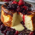 Citrus Berry Burnt Cheesecake