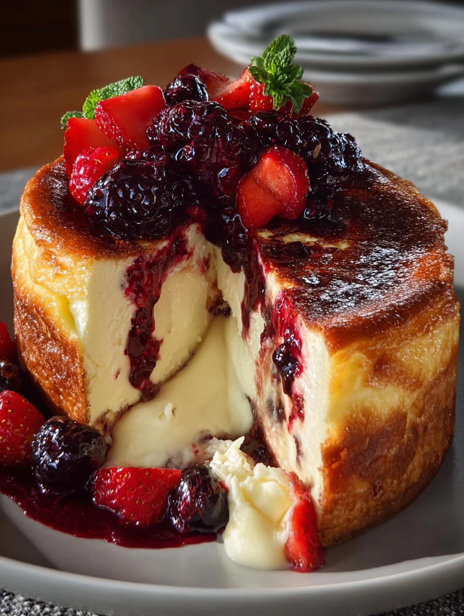 Citrus Berry Burnt Cheesecake: A Delicious Twist - Citrus Berry Burnt Cheesecake - additional detail