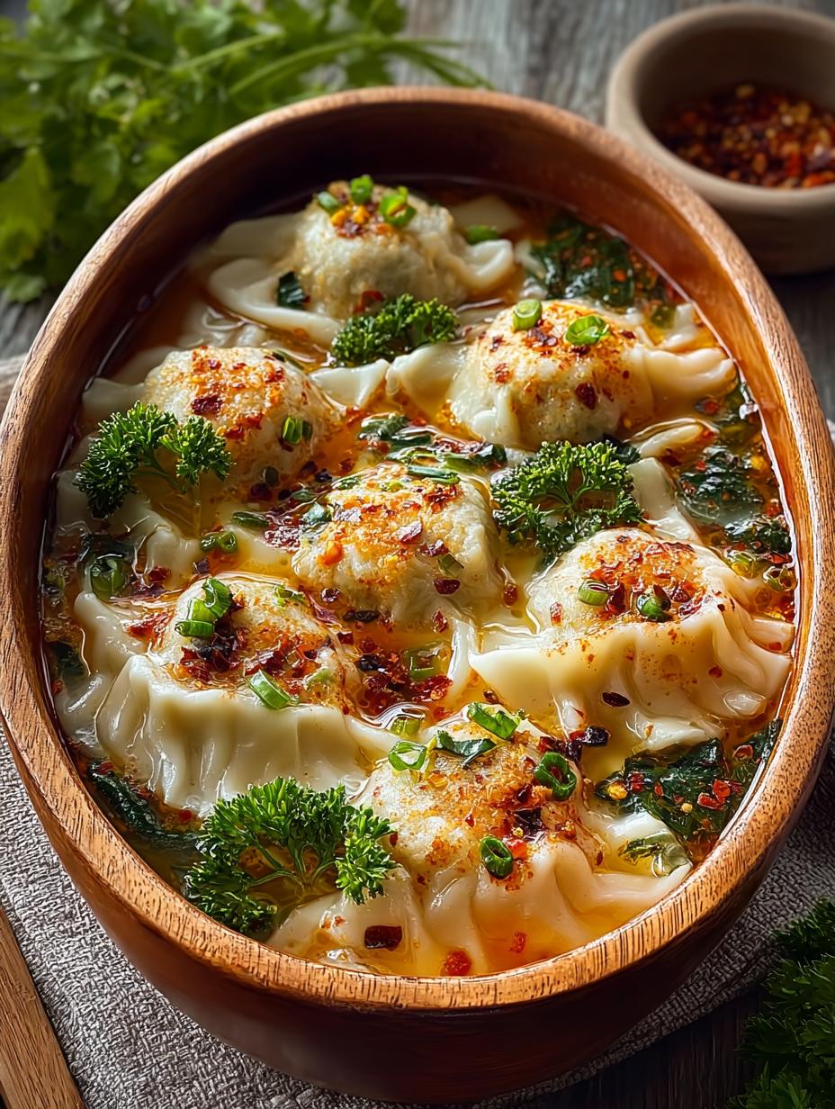 Coconut Dumpling Soup