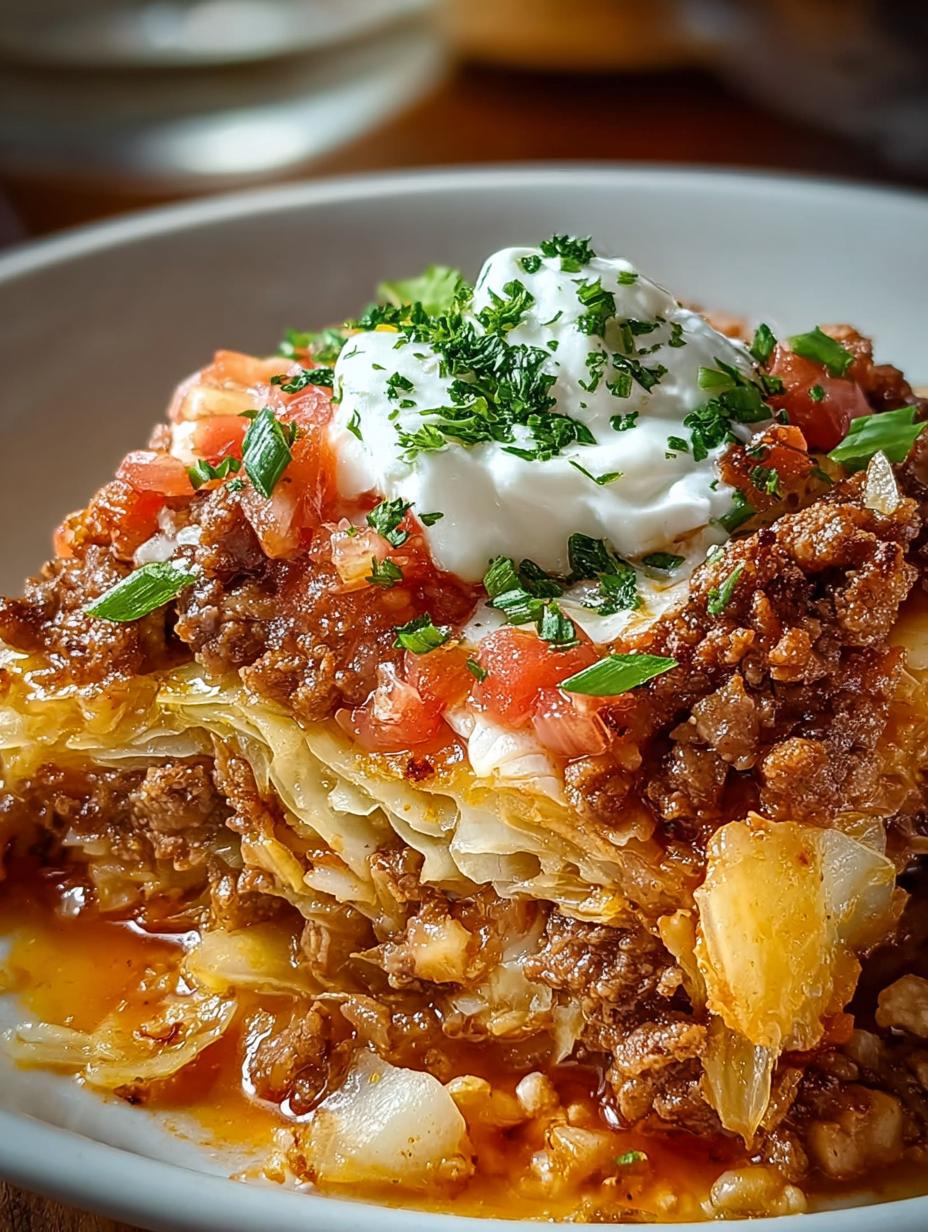 Crockpot Cabbage Roll Casserole