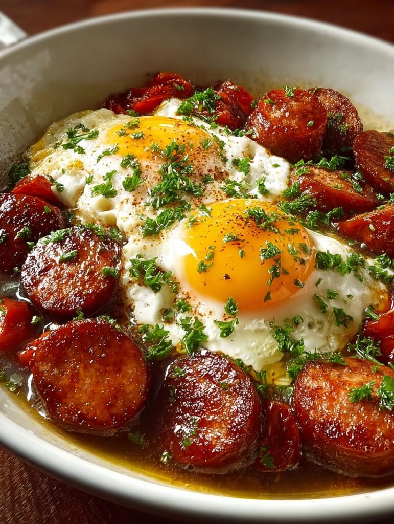 Egg Boil with Sausage