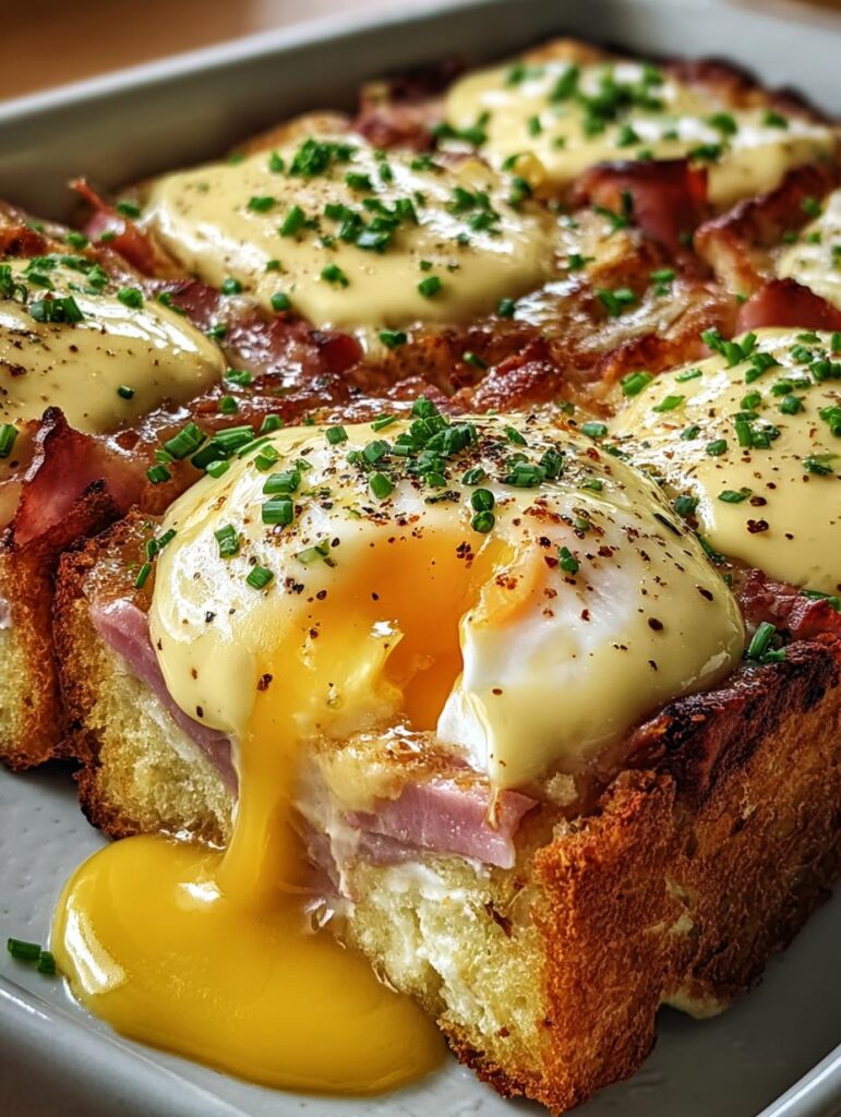 Eggs Benedict Casserole Hollandaise