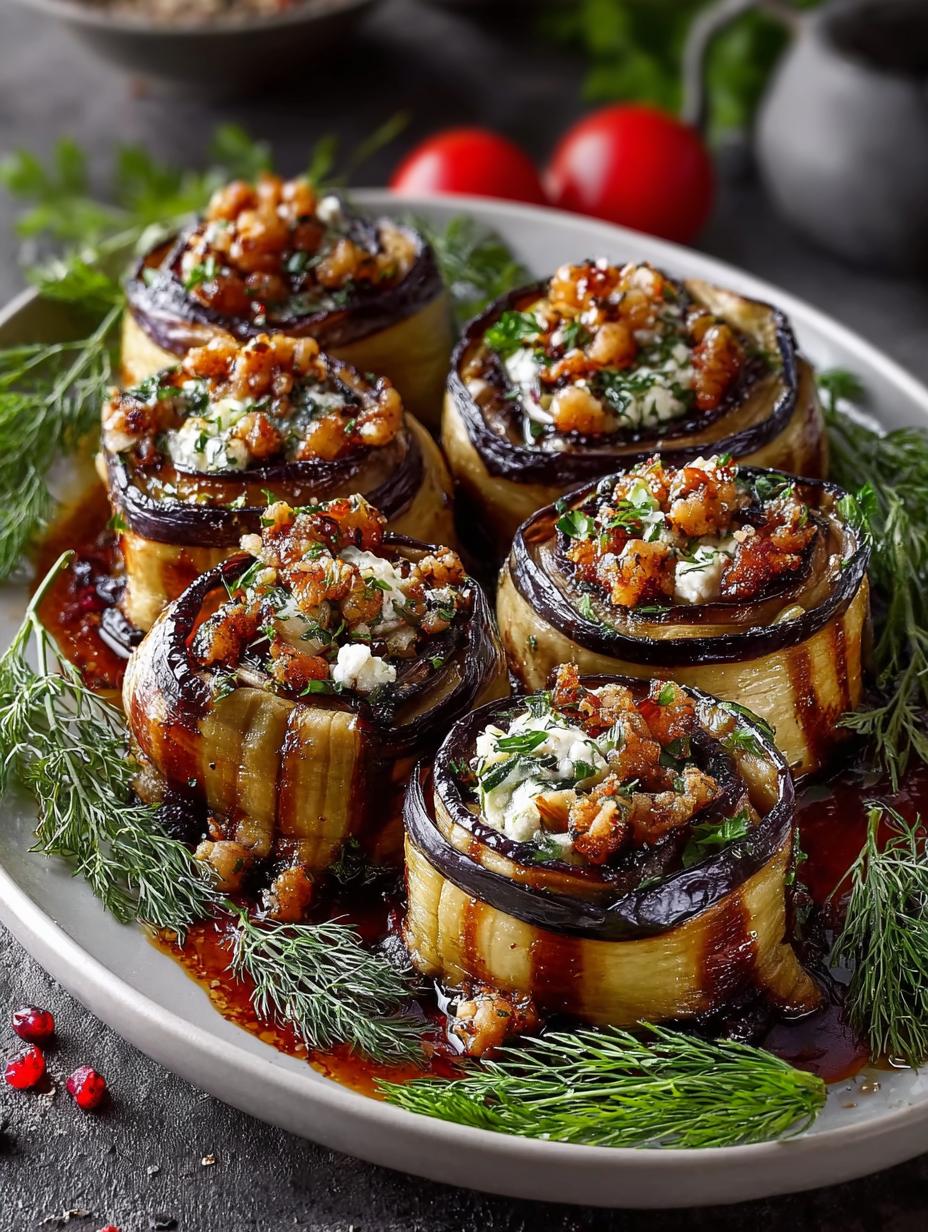 Savory Georgian Eggplant Rolls with Walnuts You’ll Adore - Georgian Eggplant Rolls with - main visual representation