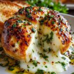 Giant Mozzarella Stuffed Garlic