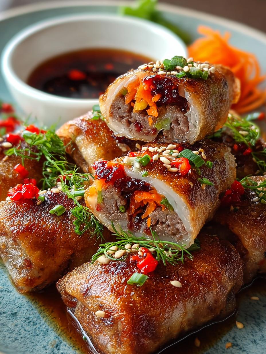 Ginger Carrot Beef Rolls: 10 Irresistible Bites - Ginger Carrot Beef Rolls - main visual representation